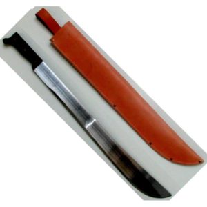 Machete and Leather Sheath hand tools